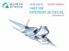 Quinta Studio QDS-48416 F-15C 3D-Printed coloured Interior on decal paper (Academy) (Small version) 1/48